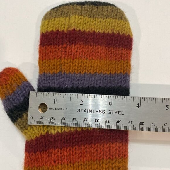Nepal Wool Mittens Handmade warm - Picture 6 of 8